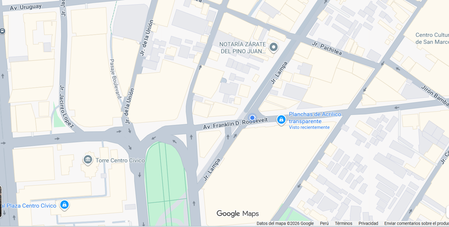 Mapa referencial de Av. Franklin D. Roosevelt 208A